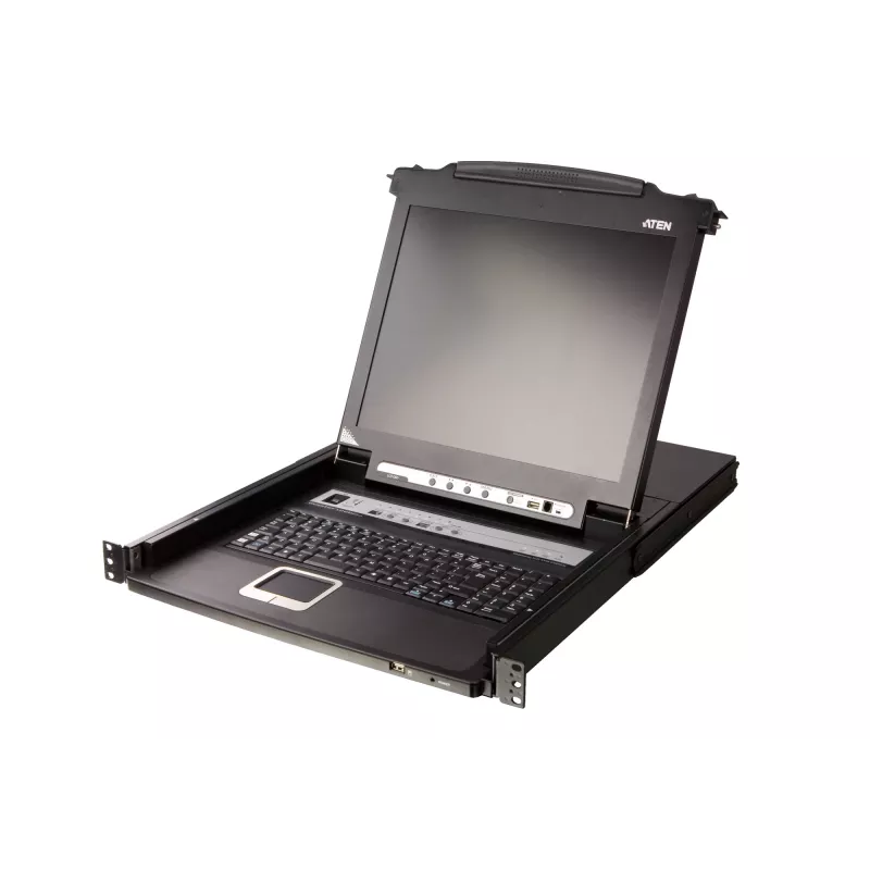 KVM-Switch ATEN CL5708M Rack-Montage Schwarz 1U 17-Zoll-LCD CL5708M-CH