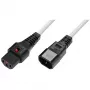 Netzkabel MicroConnect C13 auf C14 mit IEC-Verriegelungsstecker, 1 m