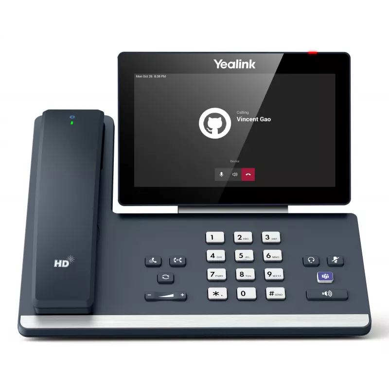 IP-Tischtelefon Yealink MP58‑WH E2 Teams 7-Zoll-Touchscreen, HD-Audio, Microsoft Teams