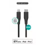 Lightning-auf-USB-C-Kabel eSTUFF ES602180-BULK — 1 m, Schwarz, MFi, RoHS