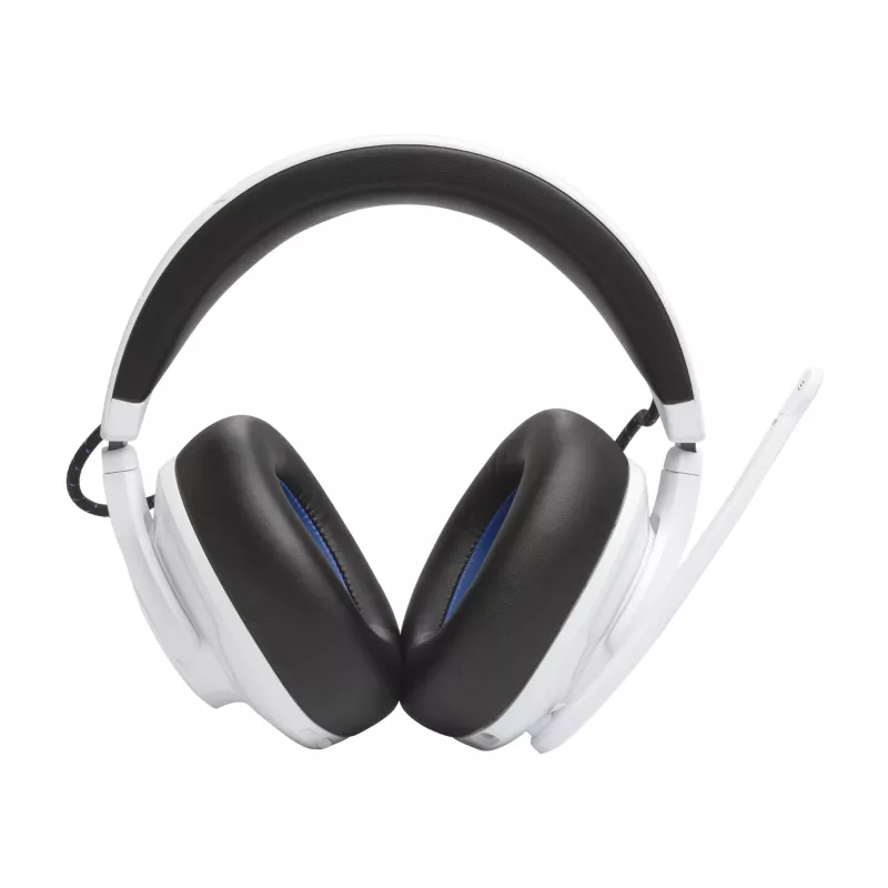 JBL Quantum 910P Headset Kabelgebunden & Kabellos Kopfband Gaming USB Typ-C Bluetooth Blau, Weiß