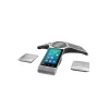 IP-Konferenztelefon Yealink CP960 — silber, Tasten- & Touch-Bedienung, Micro-USB B & USB-A, 338×338×74 mm