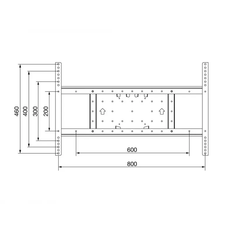 Erweiterungsset Multibrackets M VESA Erweiterungsset Tilt & Turn 800x400