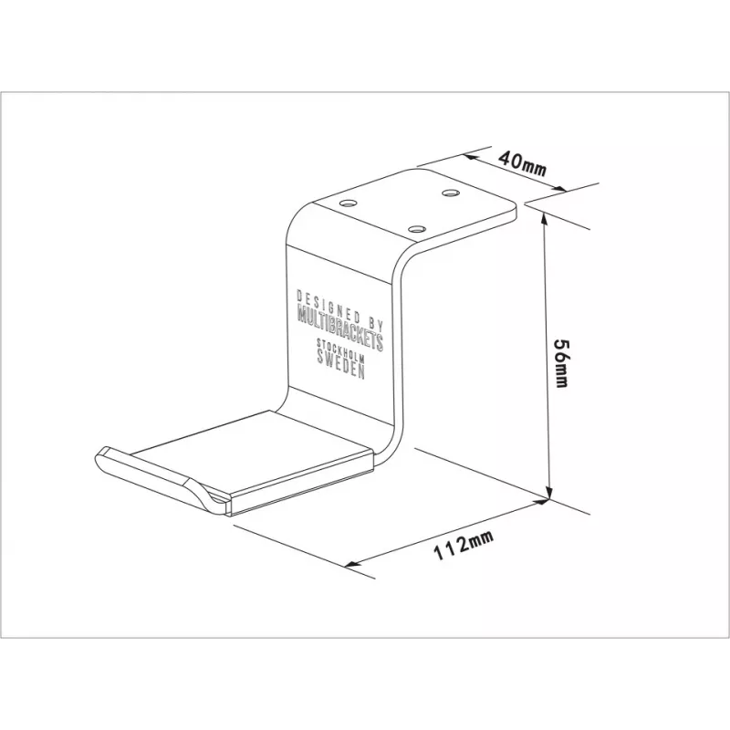 Multibrackets M Headset-Halterung Schreibtisch Weiß