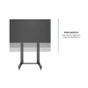 Multibrackets M Public Display Stand 210 Dual Pillar Wheelbase Schwarz