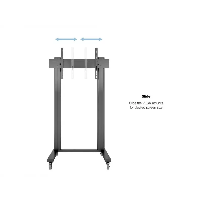 Multibrackets M Public Display Stand 210 Dual Pillar Wheelbase Schwarz