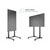 Multibrackets M Public Display Stand 210 Dual Pillar Wheelbase Schwarz