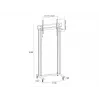 Multibrackets M Public Display Stand 210 Dual Pillar Wheelbase Schwarz