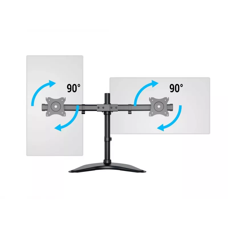 Multibrackets M Deskstand Basic Dual, Freestanding, 16 kg, 38.1 cm (15 Zoll), 68.6 cm (27 Zoll), 100 x 100 mm, Schwarz