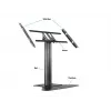 Multibrackets M Public Display Stand 110 HD Floorbase Single Schwarz