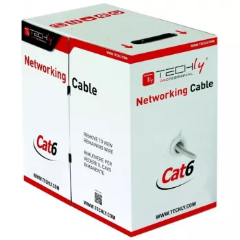 Techly ITP-C6F-FL Netzwerkkabel Grau 305 m Cat6 F/UTP (FTP)