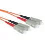 ACT 2 Meter LSZH Multimode 62,5/125 OM1 Glasfaser-Patchkabel Duplex mit SC-Steckern