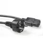 ACT Powercord Netzkabelstecker CEE 7/7 Stecker (gerade) - C13 schwarz 2,5 m