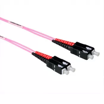ACT 2 m LSZH Multimode 50/125 OM4 Glasfaser-Patchkabel duplex mit SC-Steckern