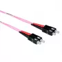 ACT 2 m LSZH Multimode 50/125 OM4 Glasfaser-Patchkabel duplex mit SC-Steckern