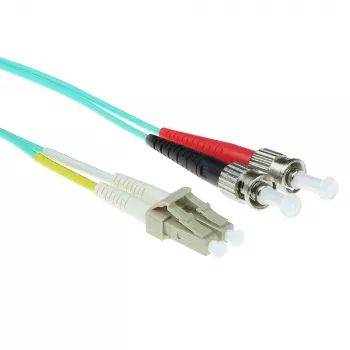 ACT 5 Meter LSZH Multimode 50/125 OM3 Glasfaser-Patchkabel Duplex mit LC- und ST-Steckern