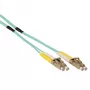 ACT 50 Meter Multimode 50/125 OM3 Duplex robustes Glasfaserkabel mit LC-Steckern