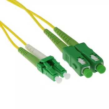 ACT 3 Meter LSZH Singlemode 9/125 OS2 Duplex Glasfaser-Patchkabel mit LC/APC8 und SC/APC8 Steckern