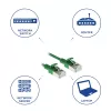 ACT Grün 2 Meter LSZH U/FTP CAT6A Rechenzentrums-Slimline-Patchkabel mit rasthemmenden RJ45-Steckern