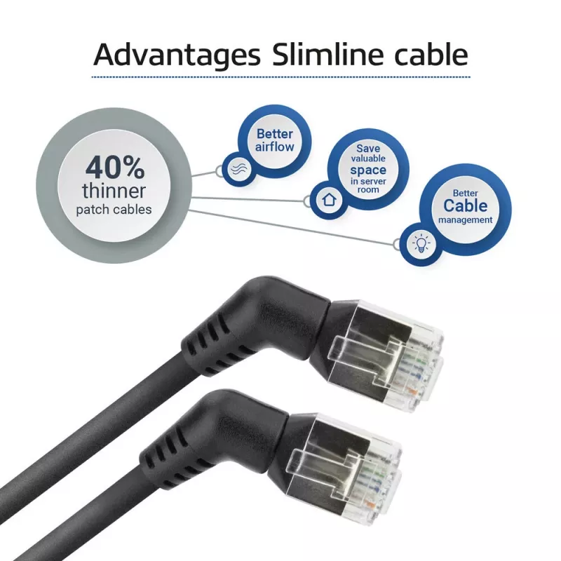 Netzwerkkabel ACT DD1901 Cat6 U/FTP (STP) 1 m RJ-45 Schwarz