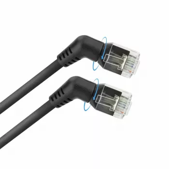 ACT-Netzwerkkabel DD1903 Cat6 U/FTP (STP) schwarz, 3 m, RJ-45 auf RJ-45, vergoldete Kontakte