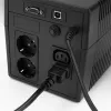 ACT Stromkabel C14 - C15 (gewinkelt links) IEC60320 schwarz 0,6 m