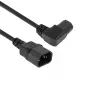 ACT Stromkabel C14 - C15 (abgewinkelt links) IEC60320 schwarz 1,2 m