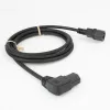 ACT Stromkabel C14 - C15 (abgewinkelt links) IEC60320 schwarz 1,2 m