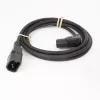 ACT Stromkabel C14–C15 abgewinkelt rechts IEC60320 schwarz 1,2 m H05RN-F 10 A 250 V