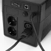 ACT Stromkabel C14–C15 abgewinkelt rechts IEC60320 schwarz 1,2 m H05RN-F 10 A 250 V