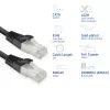 Netzwerkkabel ACT FB8102 Cat8 U/FTP (STP) schwarz 2 m mit RJ-45-Steckern
