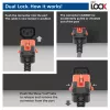 ACT Stromkabel C14 IEC Lock+ Dual Locking - C15 IEC Lock+ schwarz 1 m, PC3868