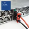 ACT Powercord C14 IEC Lock+ Dual Locking - C15 IEC Lock+ rot 2 m, PC3873