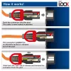 ACT Stromkabel C14 IEC Lock+ Dual Locking - C15 IEC Lock+ blau 1 m, PC3870