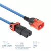 ACT Powercord C14 IEC Lock+ Dual Locking - C15 IEC Lock+ blau 3 m, PC3878