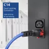 ACT Powercord C14 IEC Lock+ Dual Locking - C15 IEC Lock+ blau 3 m, PC3878