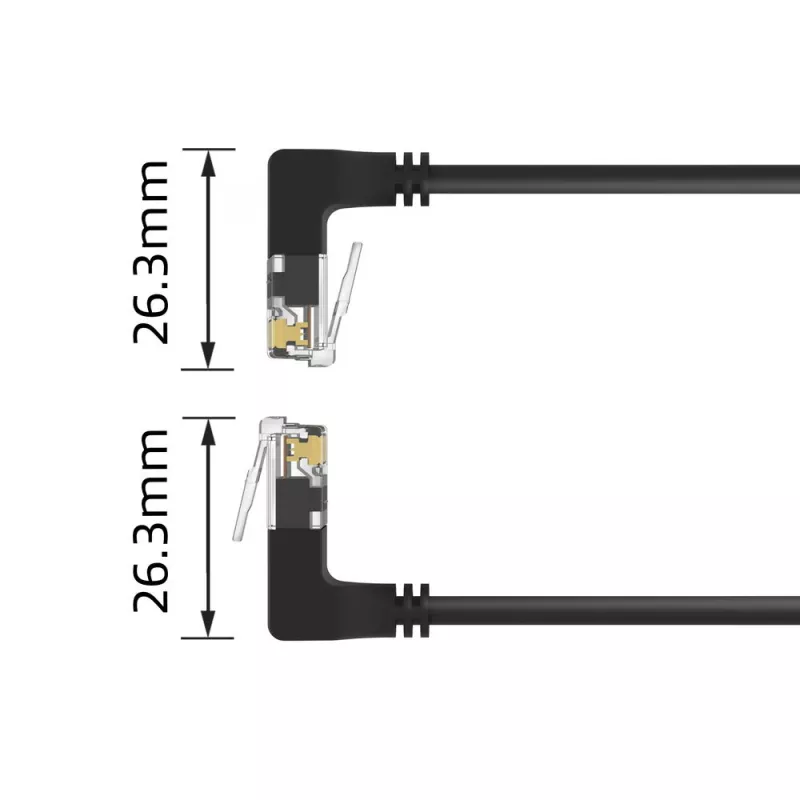ACT Netzwerkkabel Cat6a U/UTP (UTP) mit RJ-45-Steckern 1,5 m Schwarz