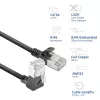 ACT Netzwerkkabel DA4900 Cat6a U/FTP (STP) mit RJ-45 auf RJ-45, 0,5 m, Schwarz