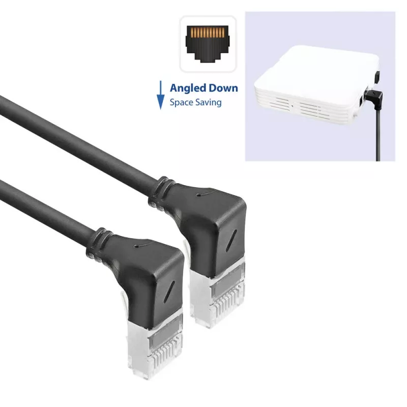 Netzwerkkabel ACT DA5905 Cat6a U/FTP (STP) RJ-45 auf RJ-45 5 m Schwarz