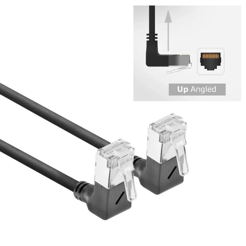 ACT Cat6a U/FTP (STP) Netzwerkkabel DA6902, 2 m, RJ-45 auf RJ-45, Schwarz