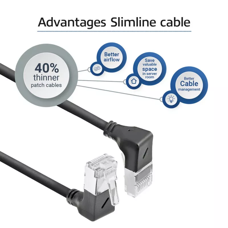 ACT Cat6a U/FTP (STP) Netzwerkkabel DA7905, 5 m, RJ-45 auf RJ-45, schwarz