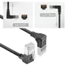 ACT Netzwerkkabel DA7930 Cat6a U/FTP (STP) Schwarz 0,15 m mit RJ-45 vergoldeten Kontakten