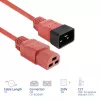 Netzkabel ACT C20–C21 IEC60320 rot 1 m, 250 V 16 A