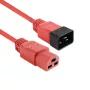 Stromkabel ACT C20–C21 IEC60320 rot 1,5 m, 250 V 16 A