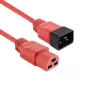 Netzkabel ACT C20–C21 IEC60320 rot 2,5 m, 16 A 250 V