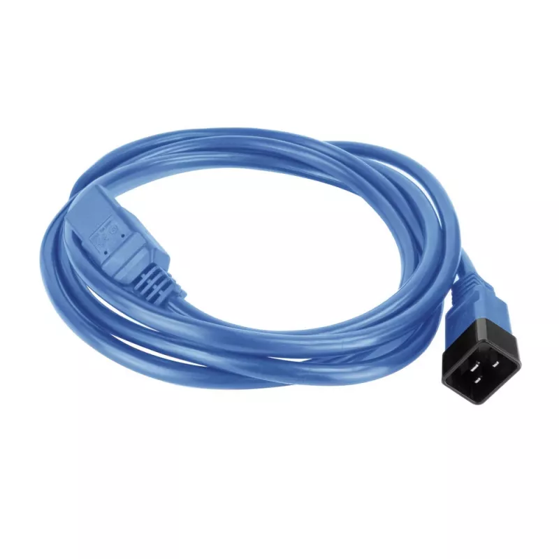 Powercord ACT C20–C21 IEC60320 blau 2 m, 16 A, 250 V