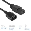 Netzkabel ACT C14 auf C21 IEC60320 schwarz 1,5 m, 250 V 10 A