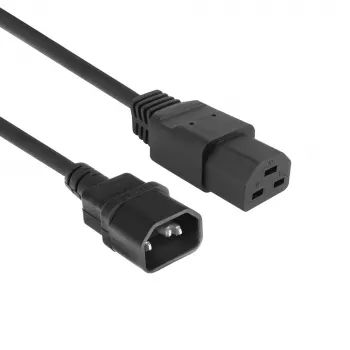 Netzkabel ACT C14 auf C21 IEC60320 schwarz 3 m, 250 V 10 A