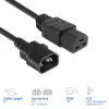 Netzkabel ACT C14 auf C21 IEC60320 schwarz 3 m, 250 V 10 A