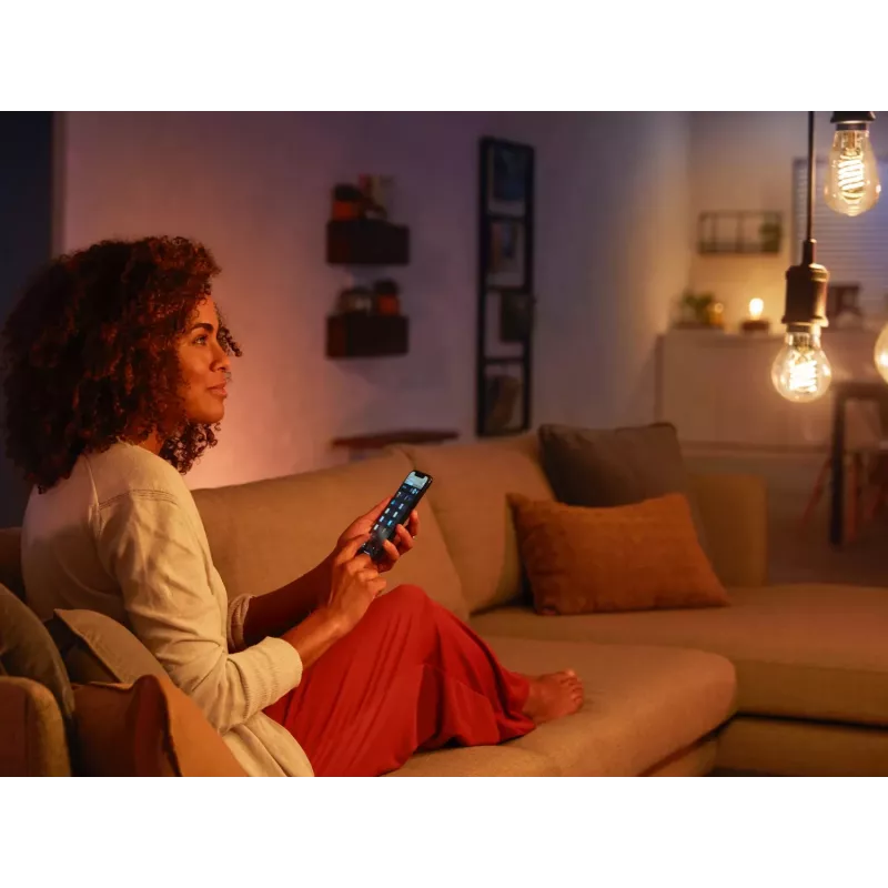 Intelligente Glühbirne Philips 1er-Pack ST72 E27 Filament Edison Bluetooth Zigbee